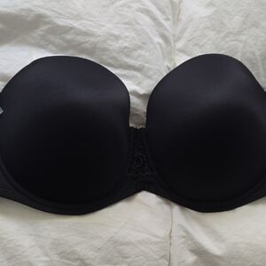 Vanity Fair Classic Black Strapless Bra